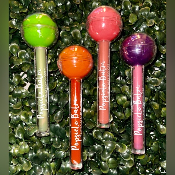 4 x $16 Lipgloss & Lip Balm Lollipops - Picture 1 of 1